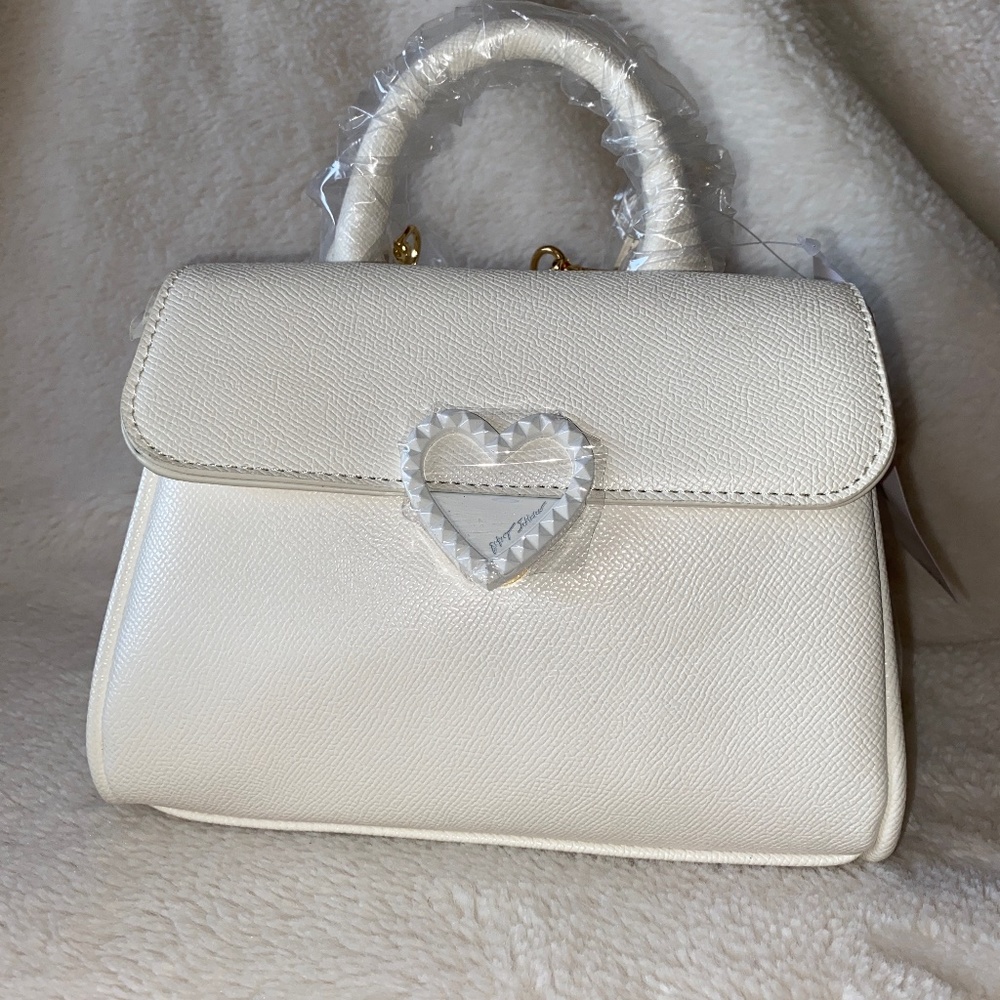 Betsey Johnson White Mini Satchel XOPoppy